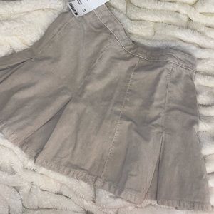 UO Pleated Corduroy Mini Skirt